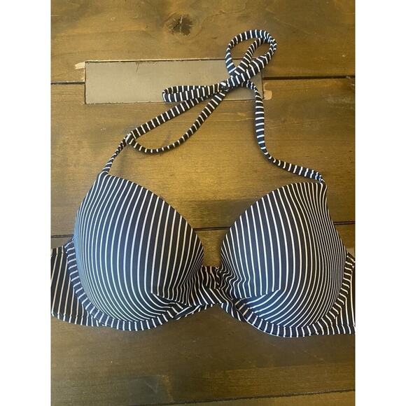 Shade & Shore black white twist front underwire‎ cup support size 36B - Picture 1 of 7